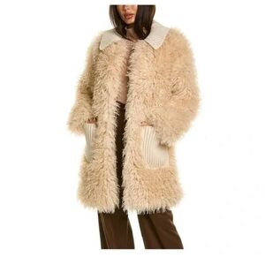 A.L.C. Tan Teddy Jacket with Cream Accents